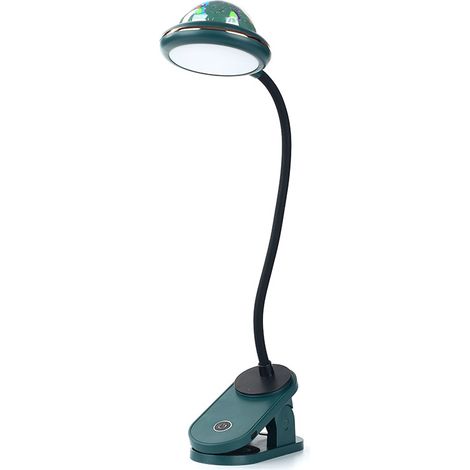 Lampe À Pince - Projecteur D'étoiles - Col De Cygne 36° - Commande Tactile - Rechargeable USB - Pour Bureau Et Chevet - 1 Pièce (1/5)