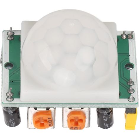 Module IR PIR, Module De Capteur Infrarouge Pyroélectrique du Corps Humain DC 4.8‑20V pour Buzzers Portes Automatiques Ventilateurs électriques (1/5)