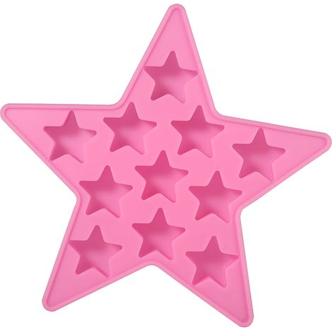Moule à glaçons en silicone étoile pour cocktails de fête (Rose) - Outil de bar