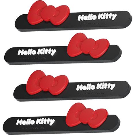 Lot de 4 protections décoratives en silicone pour poignées de portières de voiture, poignées extérieures et rétroviseurs (noir). (1/5)