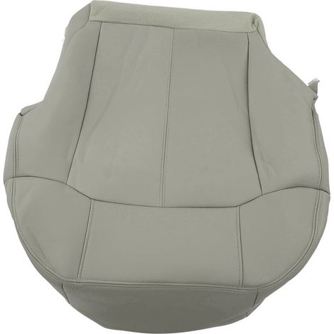 Jeffergarden Housse de siège inférieur de conducteur avant, protection de siège de voiture en cuir PU de remplacement pour Chevy Suburban 19992002 gris-DOU