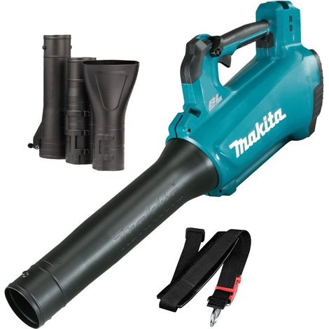 Makita DUB184Z LXT 18v Lithium Cordless Brushless Leaf Blower + Nozzles + Strap