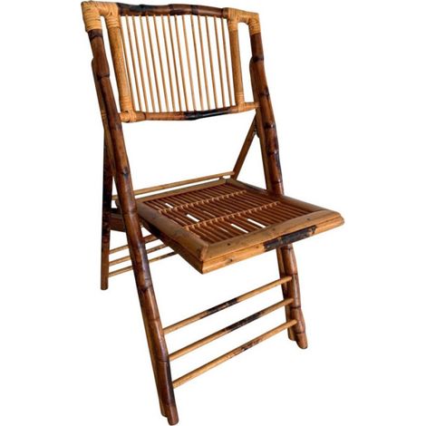 Chaise pliante BAMBOU - lot de 8 - Prodirest (1/5)