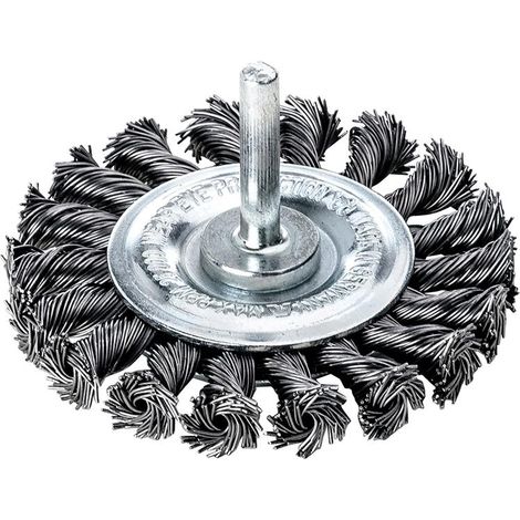 LESSMANN Schaft-Rundbürste Stahldraht gez. 75x0,5mm (1/4)