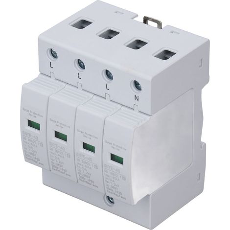 Parafoudre 4P 385V Haute Performance, Protection Contre les Surtensions pour Installation Domestique, Résistant au Feu (1/5)