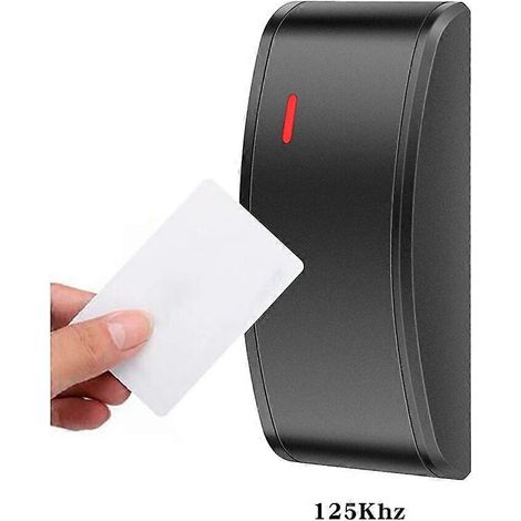 Lecteur de cartes RFID miniature étanche IP68 125 kHz/13,56 MHz pour contrôleur d'accès WG26/34, sortie LR002 125 kHz (1/5)