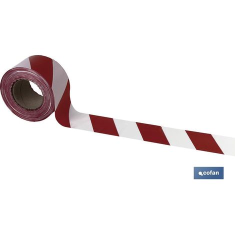 Nastro per segnalazione rosso/bianco 50 mm x 100 m (1/3)