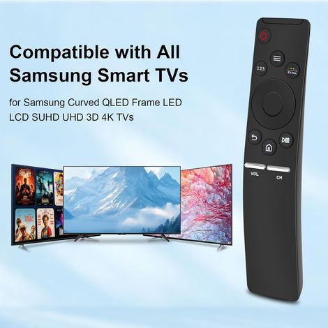 Lot de 2 télécommandes universelles pour Samsung Smart TV, BN59-01260A - Remplacement pour Samsung UHD QLED Smart 4K Ultra/HD/6/7/8 Series LED HD TV (1/4)