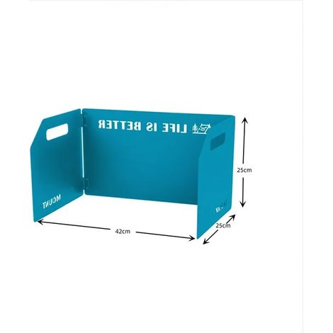 Pare-vent pliable pour réchaud à gaz de camping, brûleur de cuisson, écran coupe-vent en acier inoxydable, accessoires pour réchauds à gaz portables (1/4)