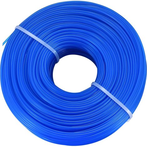Carrete de nailon para cortacésped eléctrico, desbrozadora, cuerda de nailon redonda de 1,6 mm x 100 m (1/5)