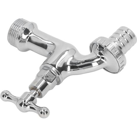 Robinet de jardin en laiton 3/4", raccord fileté mâle DN20 pour système d'arrosage extérieur (1/5)