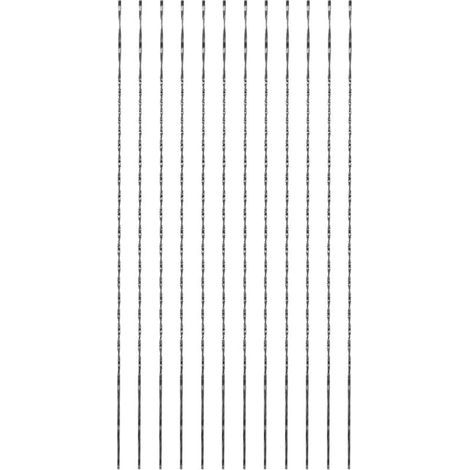 Lot de 12 lames de scie à chantourner – Acier au carbone – Pour bois, métal, plastique – Sciage en courbe, coupe fluide (1/5)