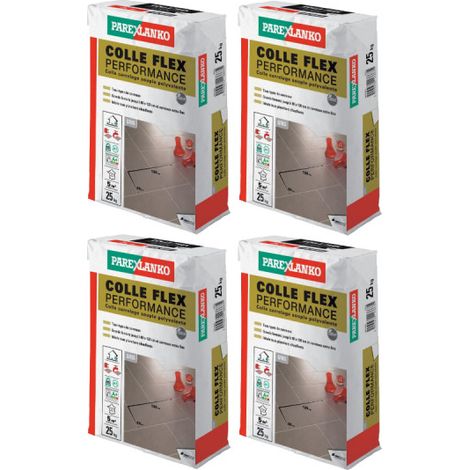 Set von 4 Fliesenklebern PAREXLANKO Flexkleber Performance - 25 kg - 03310 (1/4)
