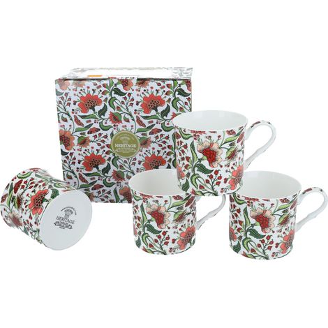 Set di 4 tazze - Peonia Orientale (FBCh)