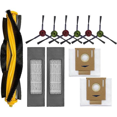 Accessoires pour ECOVACS Deebot T8 AIVI T9 AIVI N8 Pro AIVI N9 N10 : filtre HEPA, brosse principale latérale, sacs à poussière (1/5)