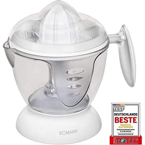 Bomann ZP 1092 CB Spremiagrumi Elettrico 40W avviamento automatico contenitore 1.2 L avvolgicavo colore Bianco (1/5)