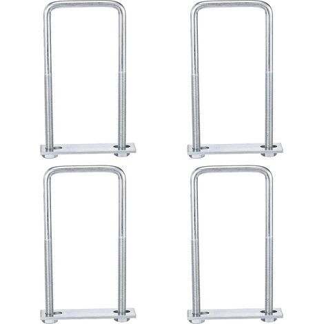 4Pcs Kit De Pinces À Ressorts À Lames M8 Boulons En U Carrés (1/5)