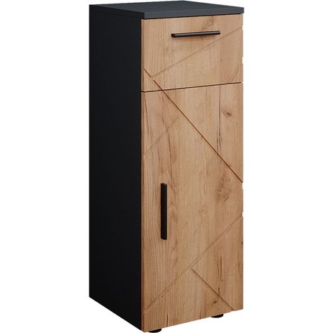 Armario mediano Irma, Roble dorado, 30 x 81 cm, Vicco (1/5)