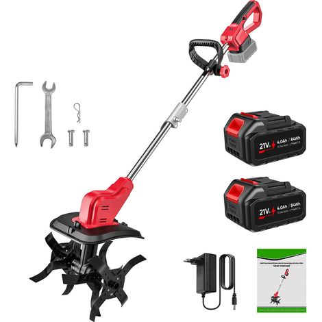 Motobineuse électrique sans fil 21 V, 550 W, largeur 30 cm, profondeur 22 cm (1/5)