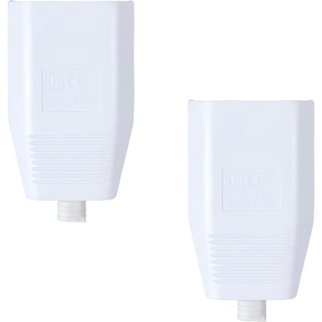 2 Pièces Prise Electrique Femelle, Prise Plate Fiche Electrique, Fiche Femelle, Accouplement Plat Euro 250v/6a Avec Décharge De Traction, Couplage De Contact De Protection (1/5)