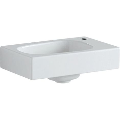 Lave-mains Geberit Citterio, Blanc / KeraTect, 45x16x30cm, troude robinetterie à droite, sans trop-plein