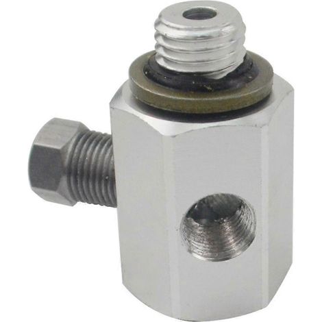 1/8 NPT auf 12x1,5 Aluminium Kraftstoff-/Öldruckmanometer-Sensorgewindeadapter