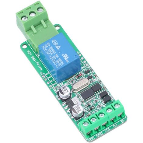 Module de Commande Relais 1 Canal avec Interface RS485 TTL et Alimentation 12V (1/5)
