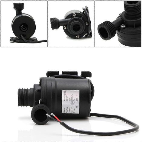 Pompe à eau 800 L/H, moteur sans balais 5 m CC 12 V/24 V, composants et accessoires de circulation, 12 V, 5 m. (1/5)