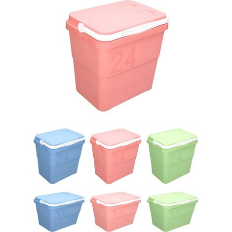 JARDIN202 - Nevera Portátil Rígida – Nevera Térmica con Asa para Camping, Barbacoa y Viaje  24 L (Rosa)