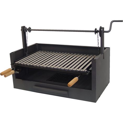 IMEX-71509 Cajon barbacoa para obra con elevador parrilla inox [imex-71509]