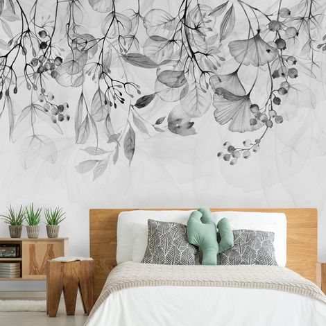 Papier peint Foggy Nature Gris - 300 x 210 cm (1/4)