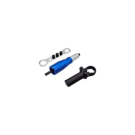 Pistolet à riveter électrique 2,4-4,8 mm, adaptateur de perçage pour pistolet à riveter, outil de rivetage sans fil, outil d'insertion de rivets pour le serrage d'écrous, 1000 tr/min (1/5)