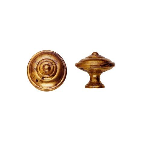 POMOLI PER MOBILI MOD.24499 IN OTTONE ANTICATO- - ø mm. 25 - 5 pezzi METALSTYLE