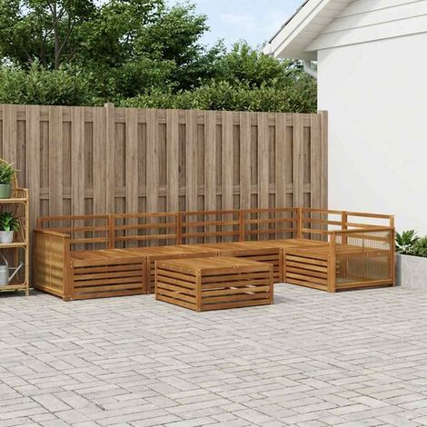 vidaXL Outdoor Sofa Set 6 pcs Natural Solid Acacia Wood (1/5)