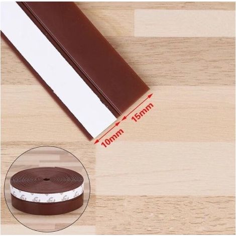 Bande coupe-froid autocollante - Coupe-vent et anti-fumée - Pour porte et fenêtre - Amovible - Marron - 25 mm x 1 m (1/3)