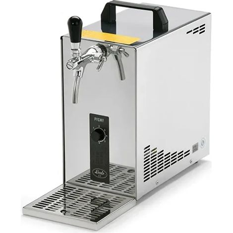 Zapfanlage, Bierzapfanlage, Bierkoffer, Durchlaufkühler PYGMY 25 1-leitig Trockenkühler, 35 Liter/h, 5/8 Anschluss, Green Line