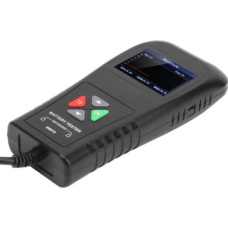 Analyseur d'alternateur 6V/12V/24V, écran TFT 2,8 pouces, testeur de batterie diagnostic pour auto moto bateau marin (1/5)