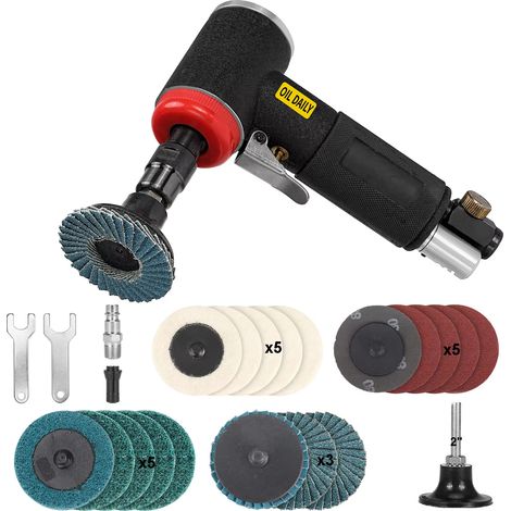 Meuleuse d’angle pneumatique 90° mini haute vitesse 1/4" – outil professionnel de gravure, ponçage et polissage