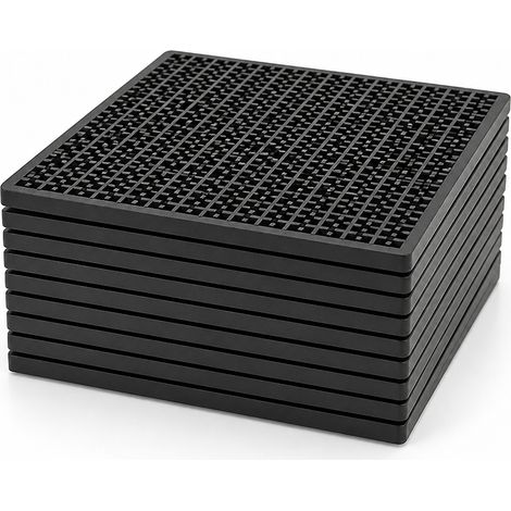 Plateau IC Antistatique 10 Pièces pour SMT Noir 10,2 cm