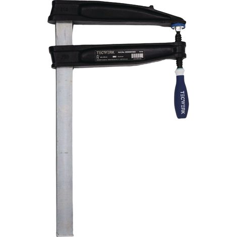 Tiefspannschraubzwinge Spann-W.600mm A.250mm 3K-Griff 45x12mm TECWERK
