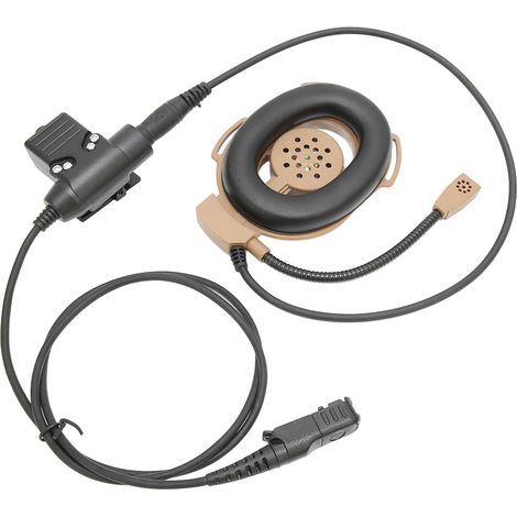 Écouteur flexible unilatéral pour casque de moto Motorola XiR P6600 P6620 DP2400 MTP3250 DEP550 DP2400 (marron)
