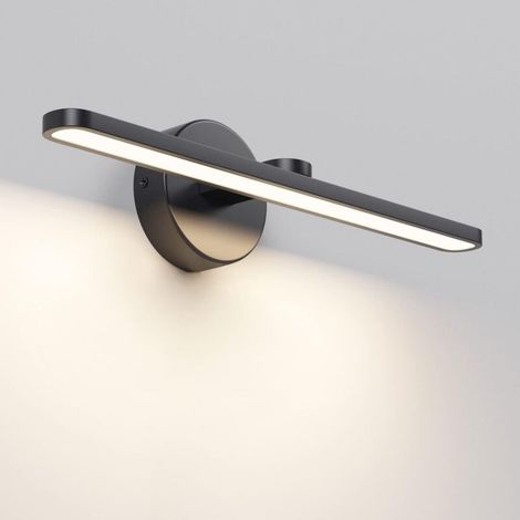14W Led Applique Murale Lampes De Miroir De Salle De Bain Éclairage Appliques De Salon D'Intérieur, 40CM IP44 Lumière d'image Miroir Applique Luminaires Applique Lampes de Lecture (Noir) (1/5)