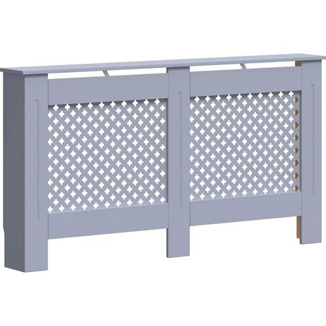 Cache-radiateur anthracite 152x19x81,5 cm MDF