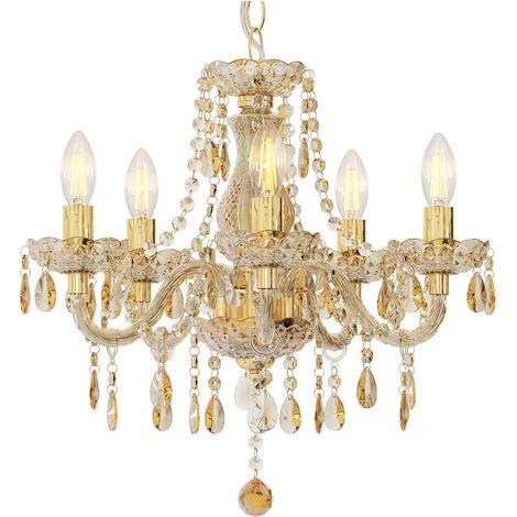Globo - suspension - MARIE - or - métal - Ø 48cm - E14 - 15100545 (1/3)