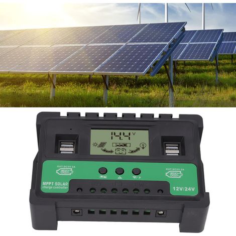 Adaptiver 12V/24V DC Photovoltaik-Regler mit LCD-Bildschirm, 40A (1/5)