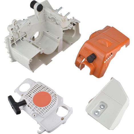 Cancanle Kit de Carter Carénage Couvercle d'Embrayage et Démarreur à Rappel pour Stihl MS180 MS170 018 017 Tronçonneuse à Essence (1/5)