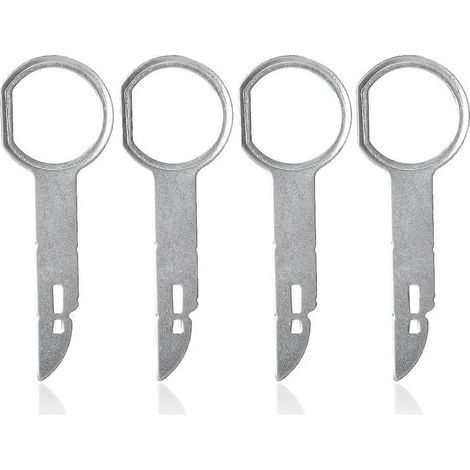 Ensemble de 4 clés de démontage pour autoradio, outils de démontage de garniture, adaptateur universel pour autoradio, outils de démontage pour système de navigation DVD. (1/5)