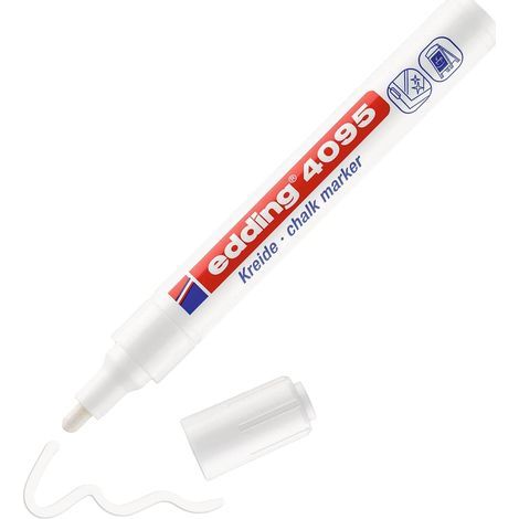 1ur white liquid chalk with a 2-3 mm round tip, erasable for windows, glass, and slate (1/5)