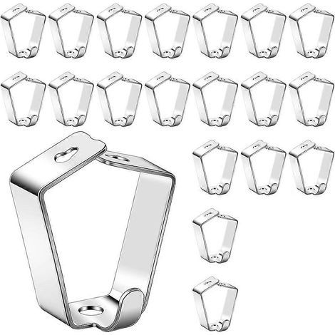 Set of 20 adjustable hooks for art hanging systems and other picture hanging systems - AquaForge (1/5)