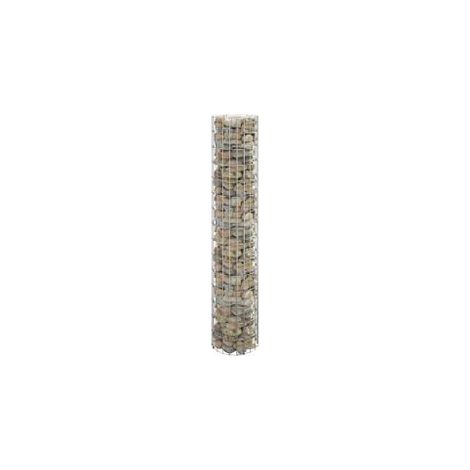 Poteau à gabion circulaire Acier galvanisé Ø30x150 (1/5)
